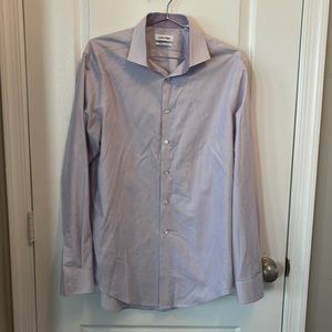 Calvin Klein Slim Fit Non Iron striped Dress shirt size 16 1/2 34/35